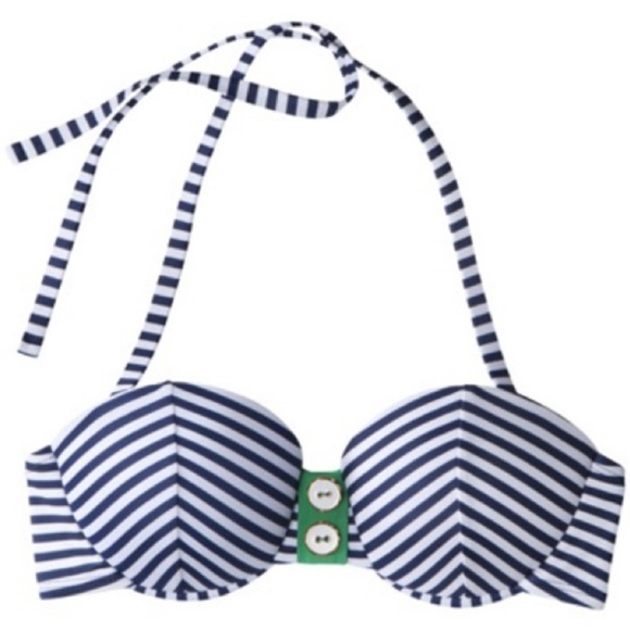 Target Xhilaration striped swimsuit top - Picture 1 of 3